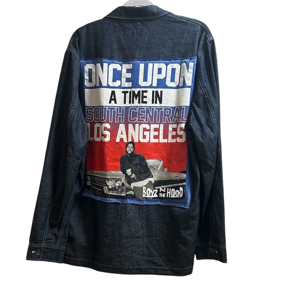 BOYZ N THE HOOD custom original ONE OF A KIND denim shirt jacket by Rachelle